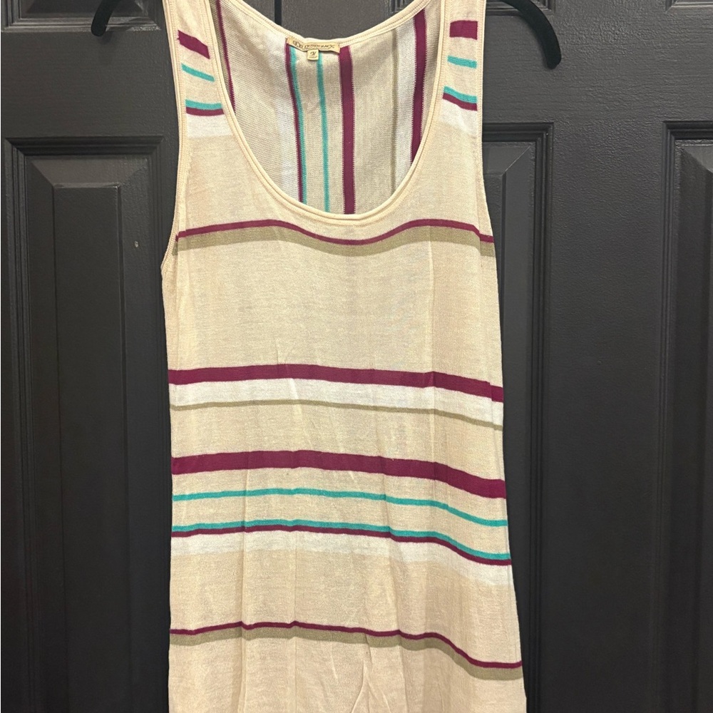 Democracy Cream Striped Tank Top
